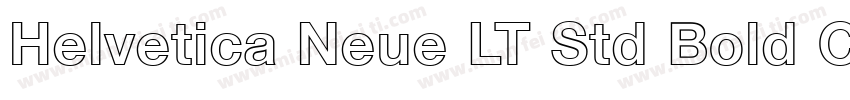 Helvetica Neue LT Std Bold Condense字体转换